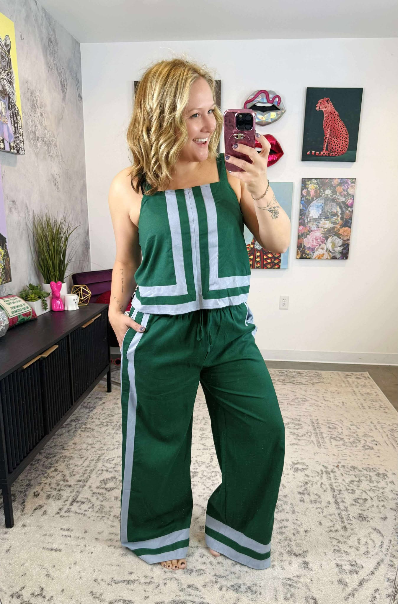 Borderplay Set in Hunter Green {S-L}