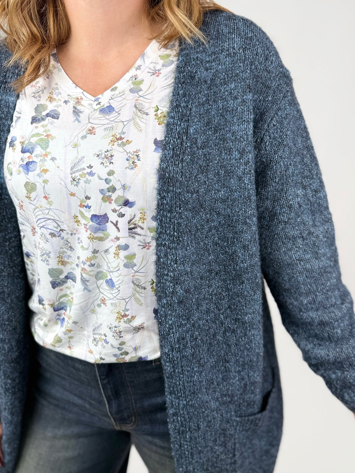 MM Madison Cozy Cardigan - Midnight Skies {S-2X}