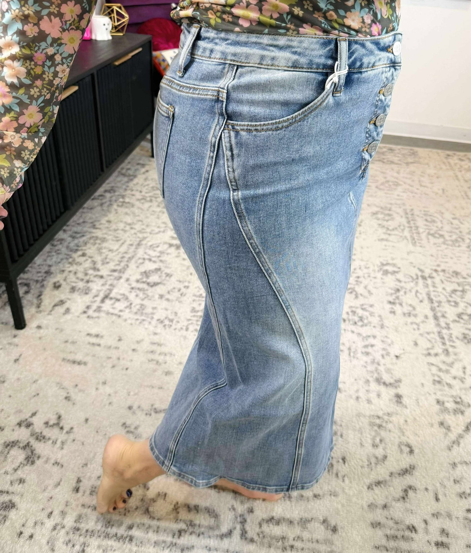 Blakeley Jules Denim Skirt {SM-2X}