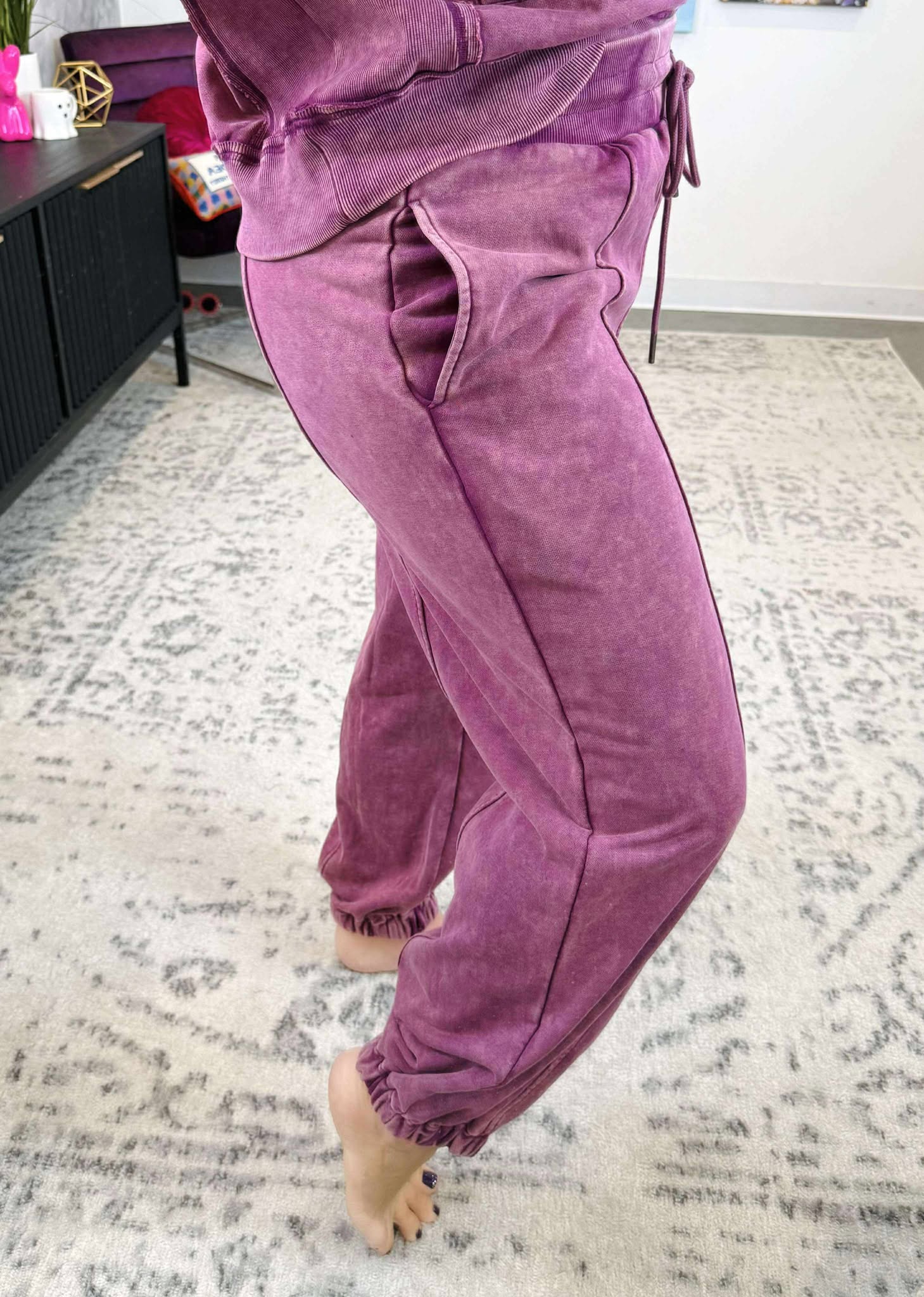 Sporty Joggers in Plum {S-L}