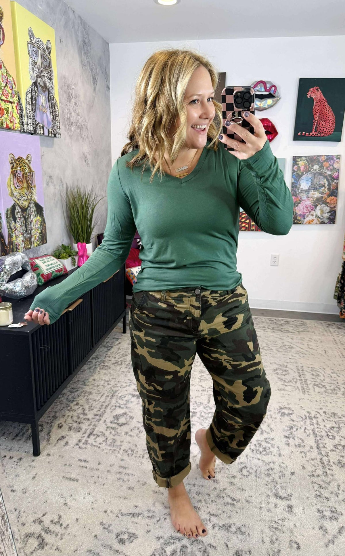 MM Larissa Long Sleeve - Forest Green {S-3X} - KaraMarie