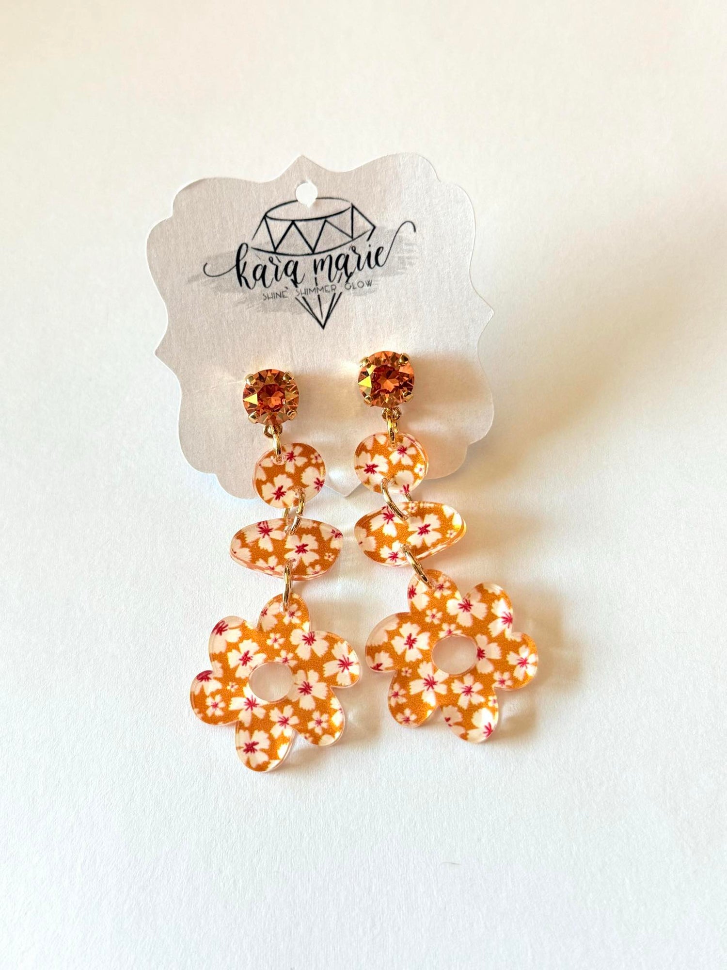 Marigold Flower Earrings