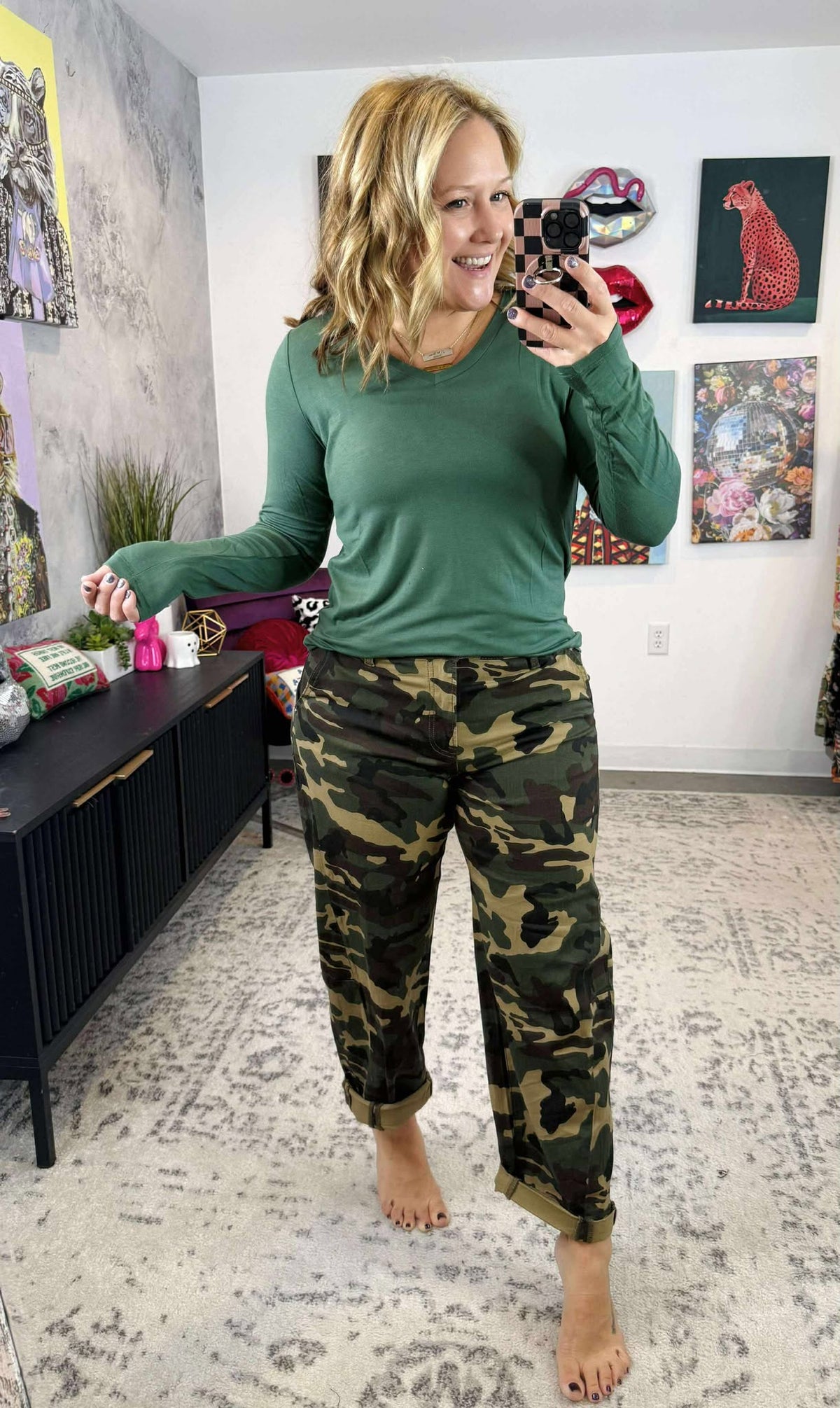 MM Larissa Long Sleeve - Forest Green {S-3X} - KaraMarie