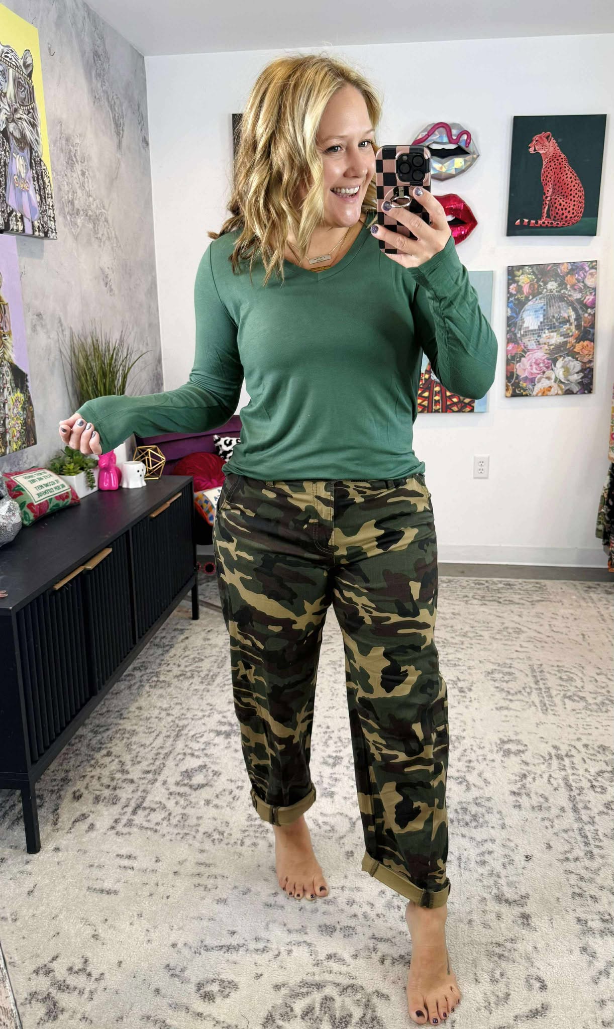 MM Larissa Long Sleeve - Forest Green {S-3X} - KaraMarie