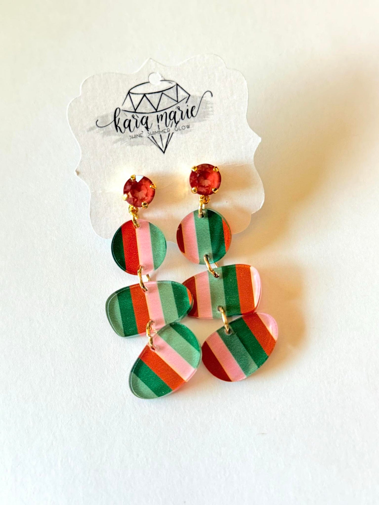 Vintage Vibe Stripe Earrings