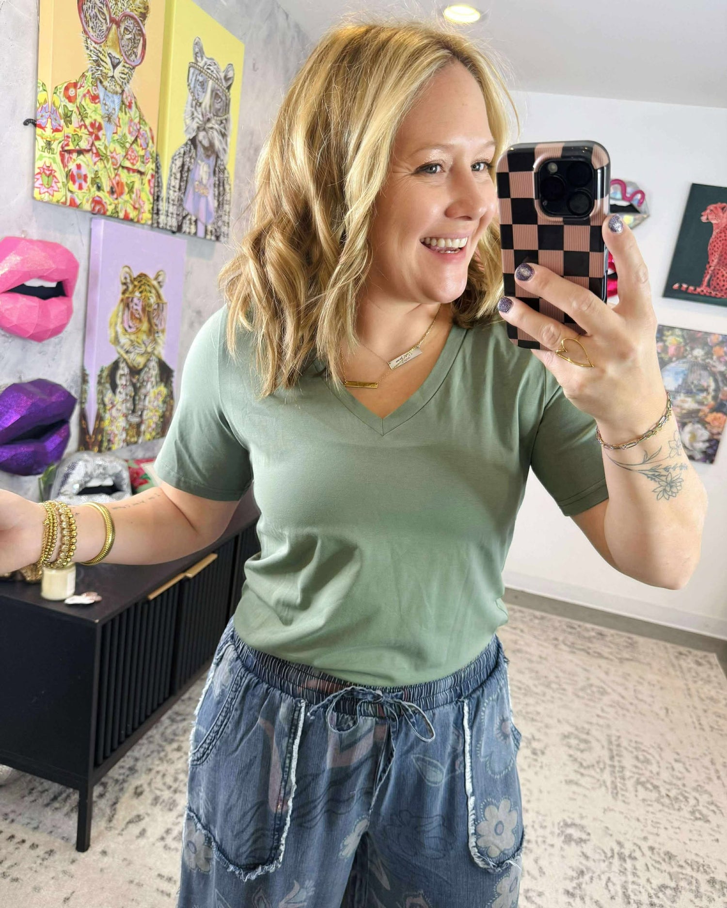 MM Olivia Tee - Sage {XS-3X}