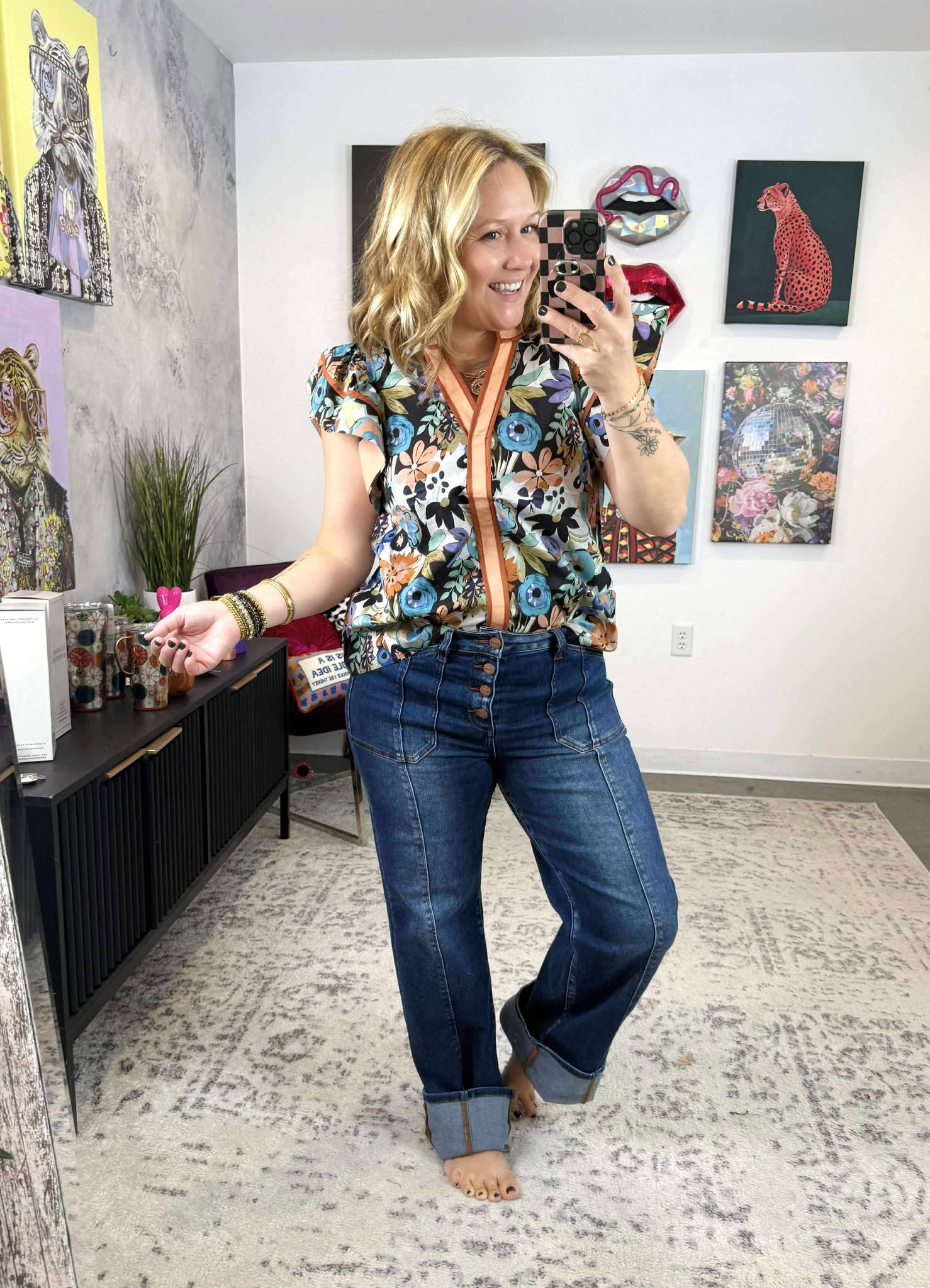 Cinnamon Bloom Blouse {S-L}