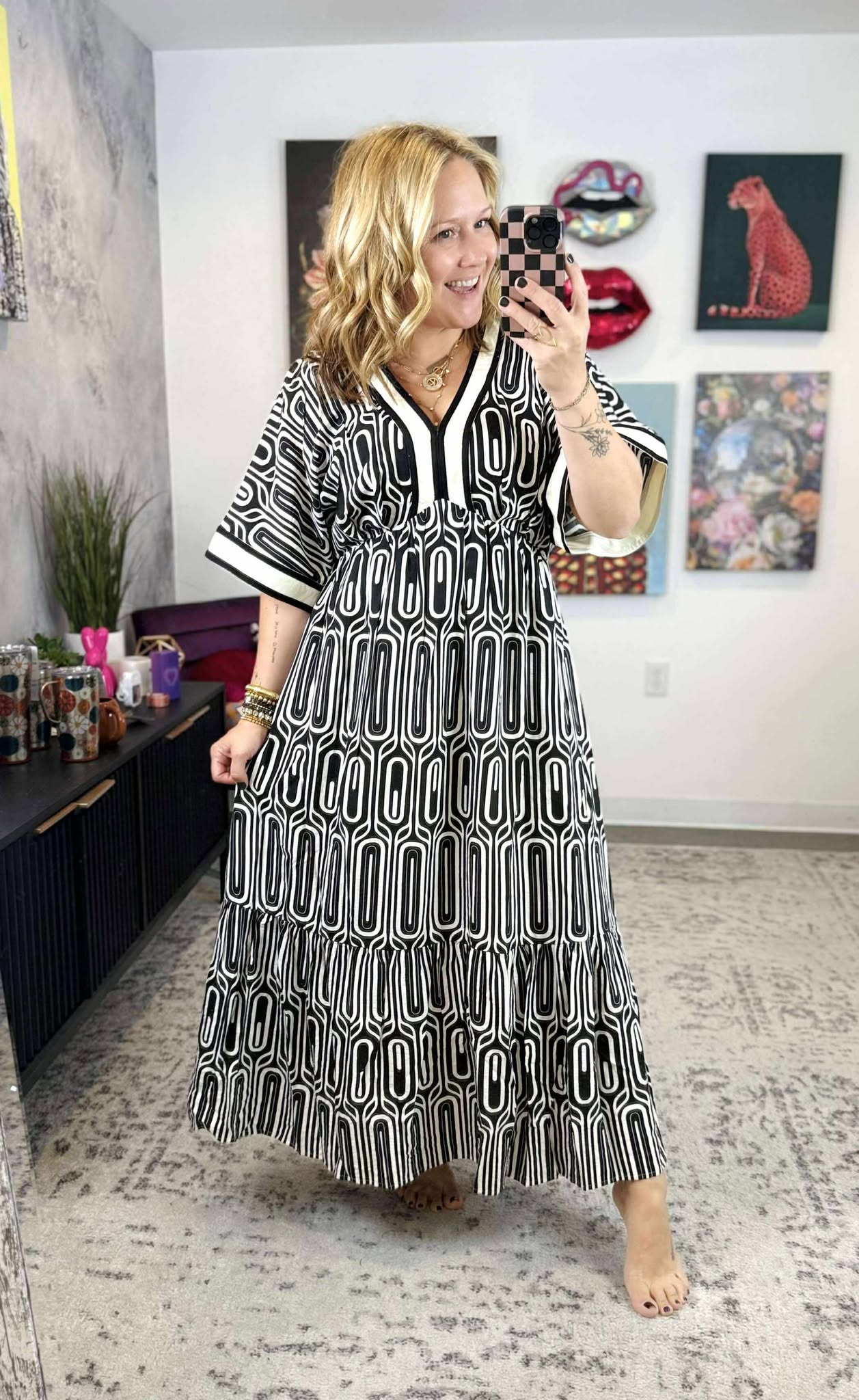 Dreamscape Maxi Dress in Black {S-2X} - KaraMarie