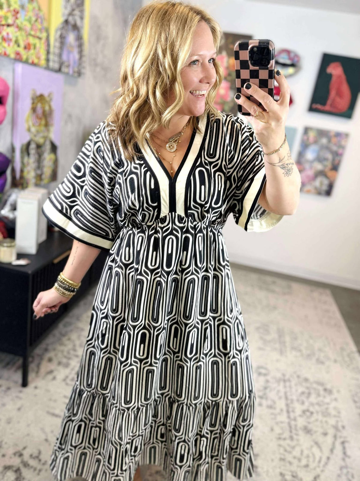 Dreamscape Maxi Dress in Black {S-2X} - KaraMarie