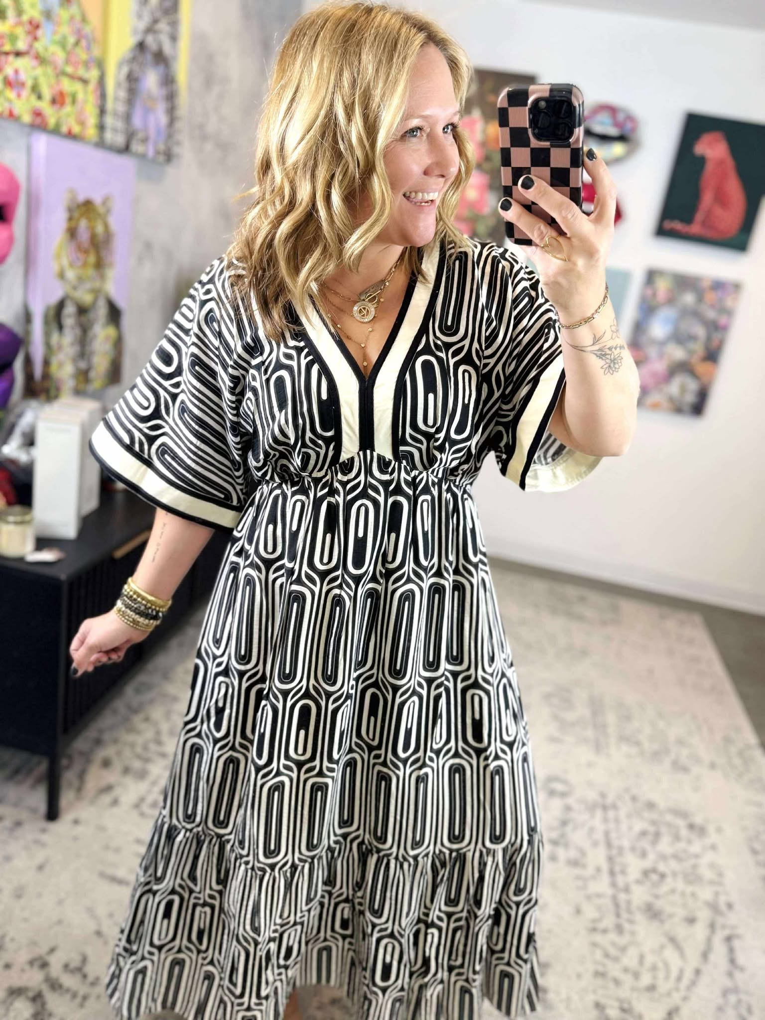 Dreamscape Maxi Dress in Black {S-2X} - KaraMarie