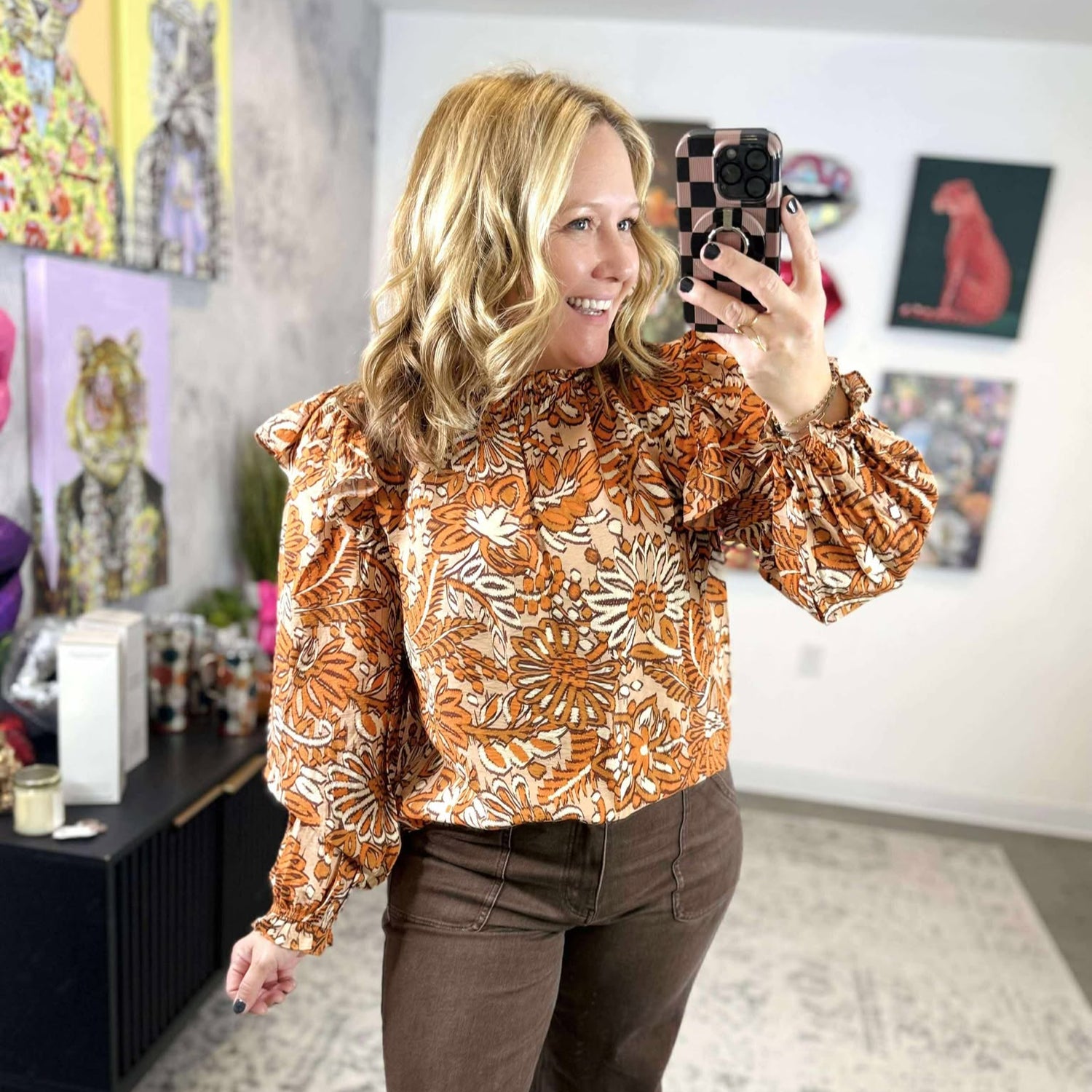 Wild Spice Blouse {S-3X}