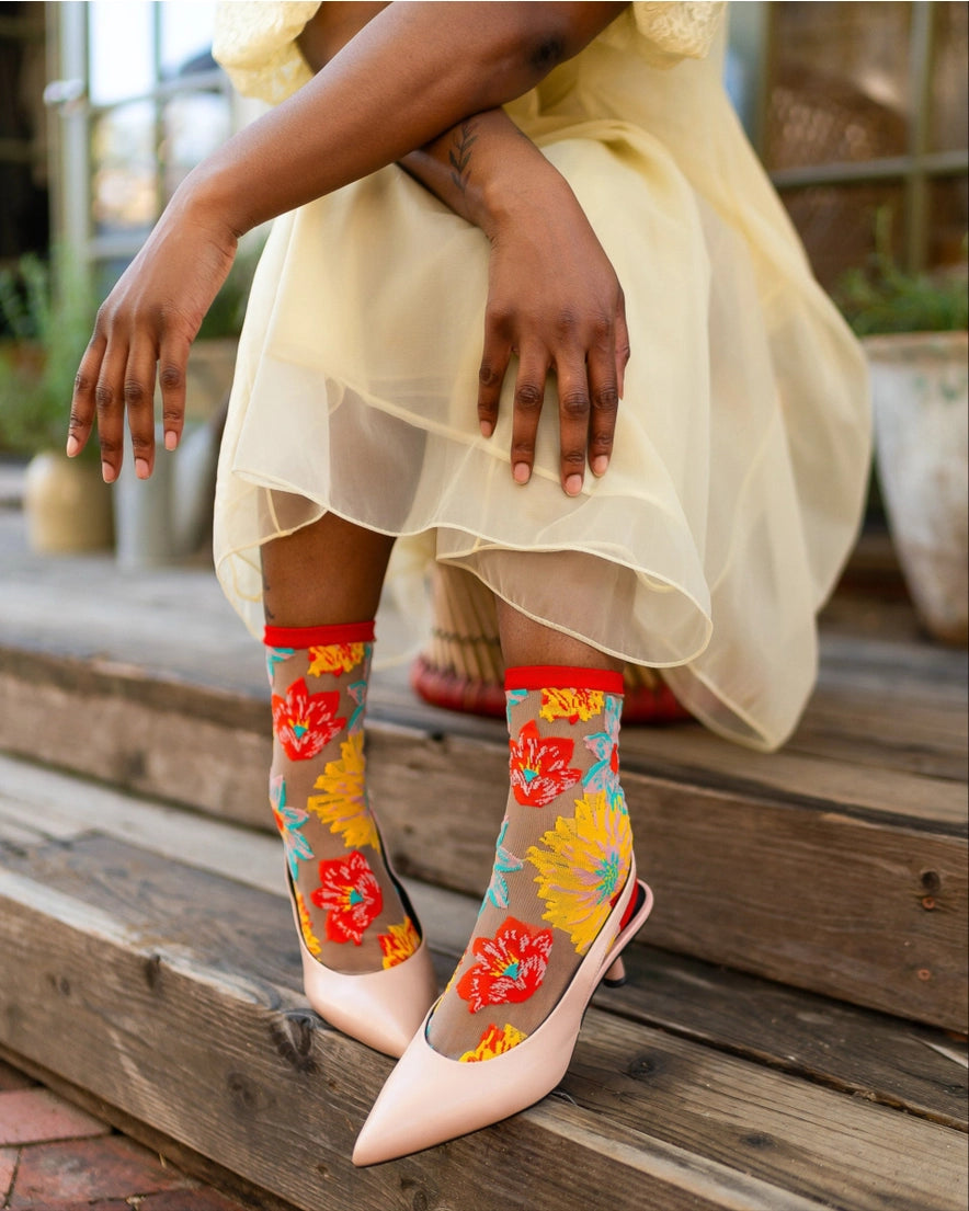 Sock Candy - Flower Power Sheer Sock