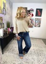 Out of the Box Sweater in Khaki {S-L} - KaraMarie