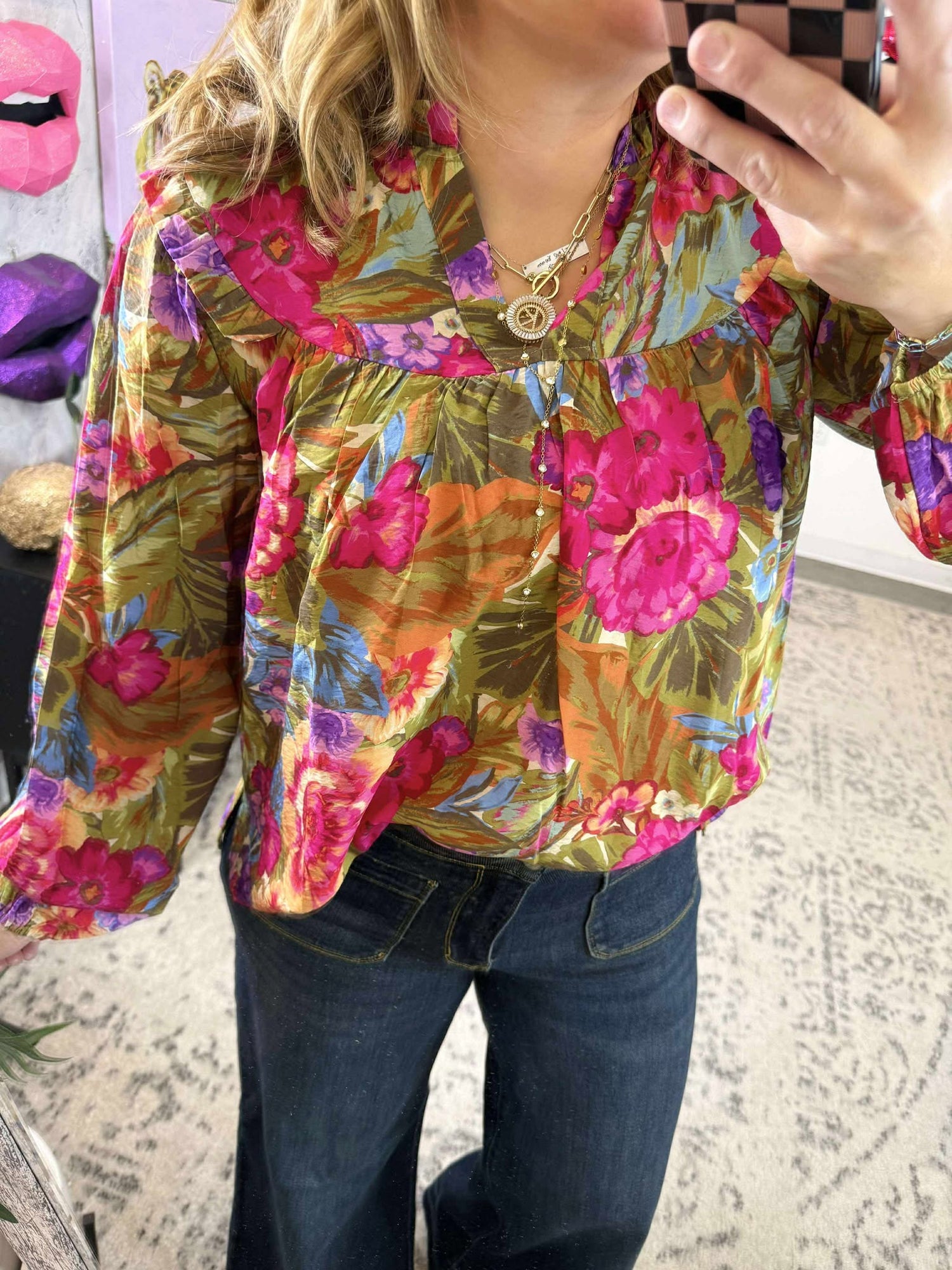 Wildflower Drift Blouse {S-3X}