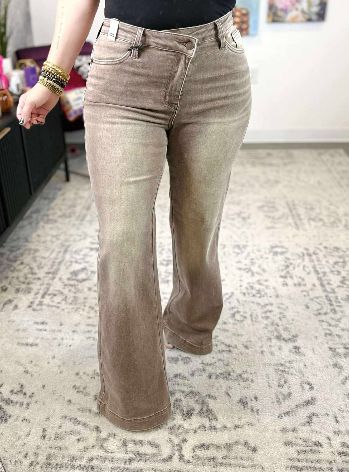 Judy Blue Crossroads Wide-Leg Jeans {1-22W} - KaraMarie