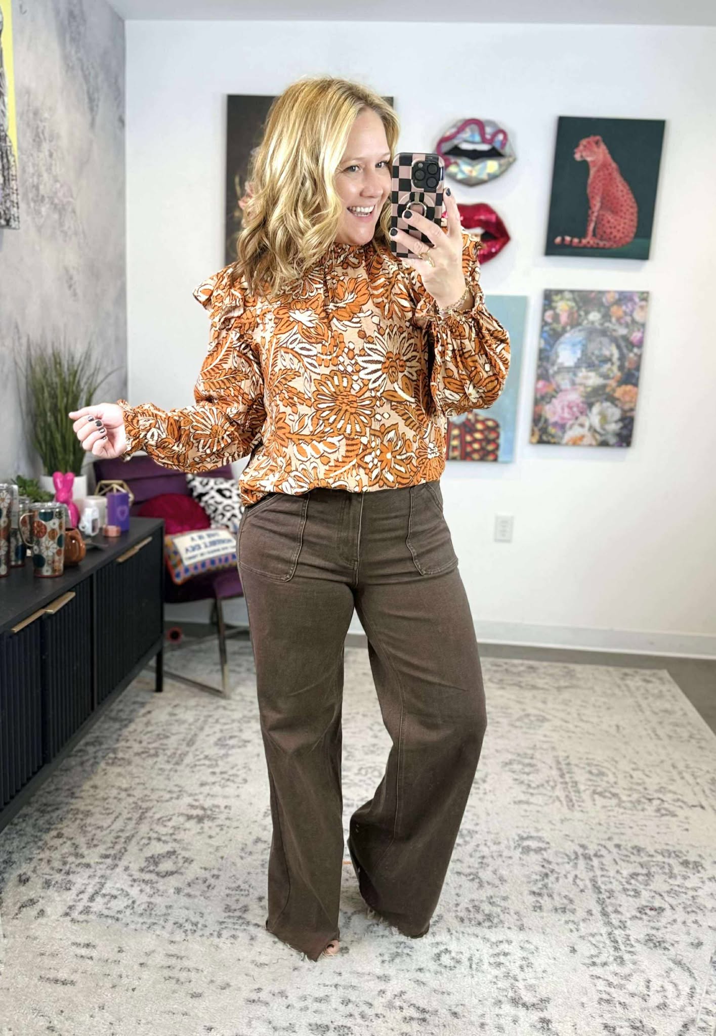 Wild Spice Blouse {S-3X}