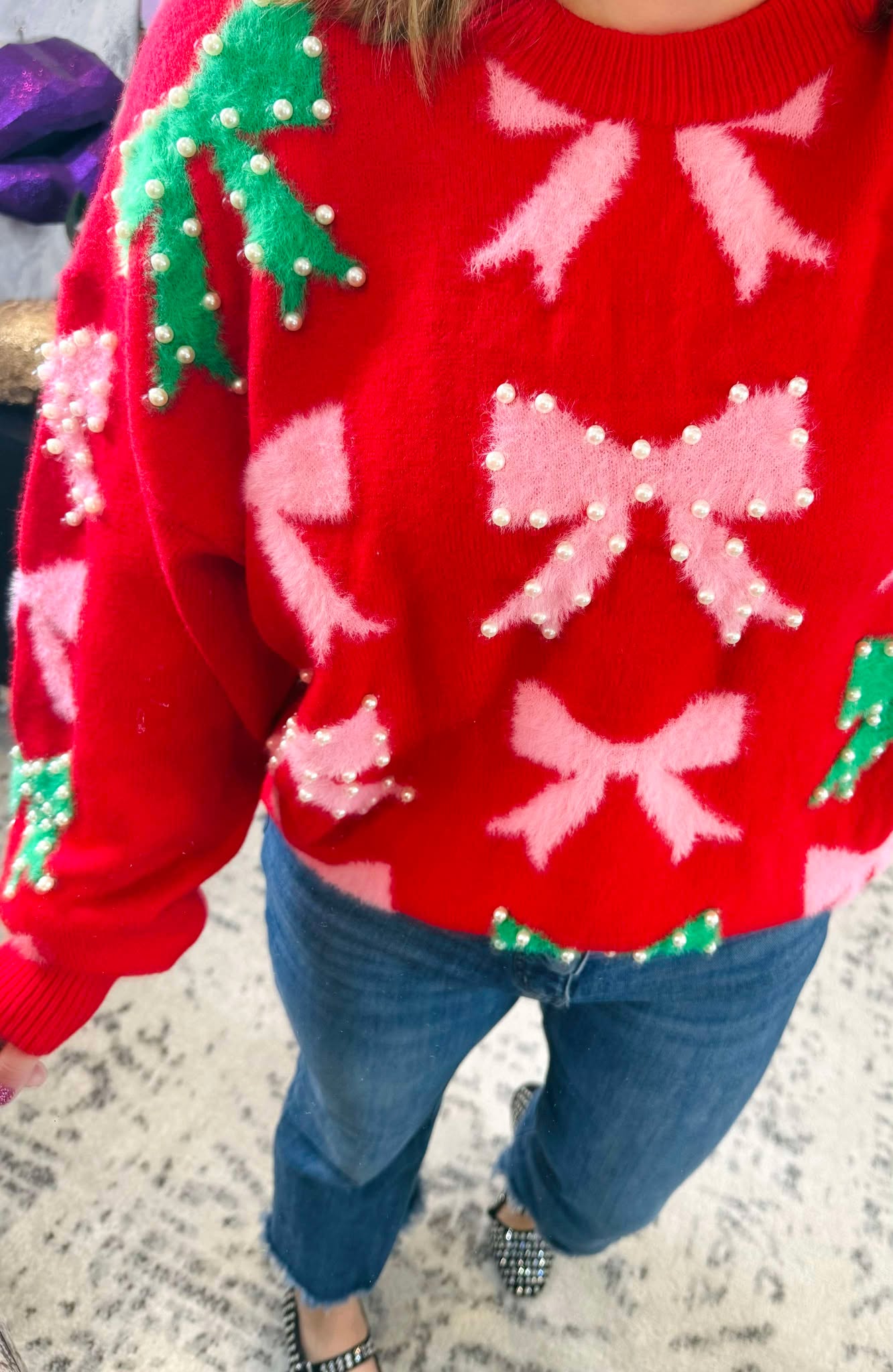 Bowtied Beauty Sweater {S-L}