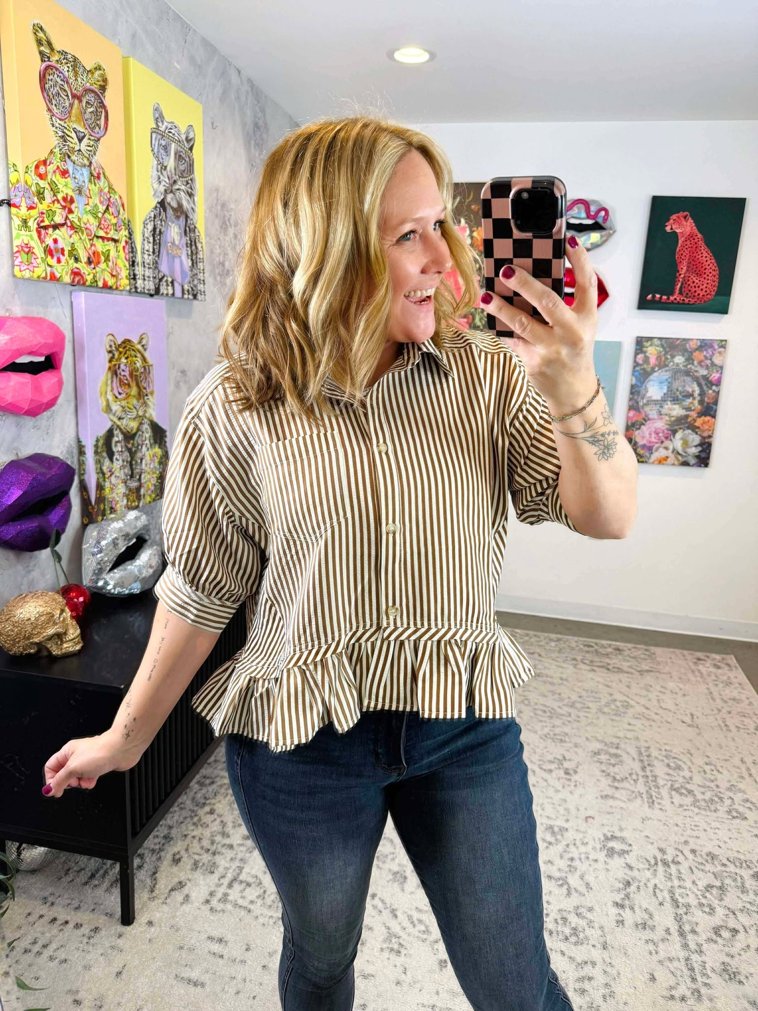 Chestnut Charm Top {S-L}