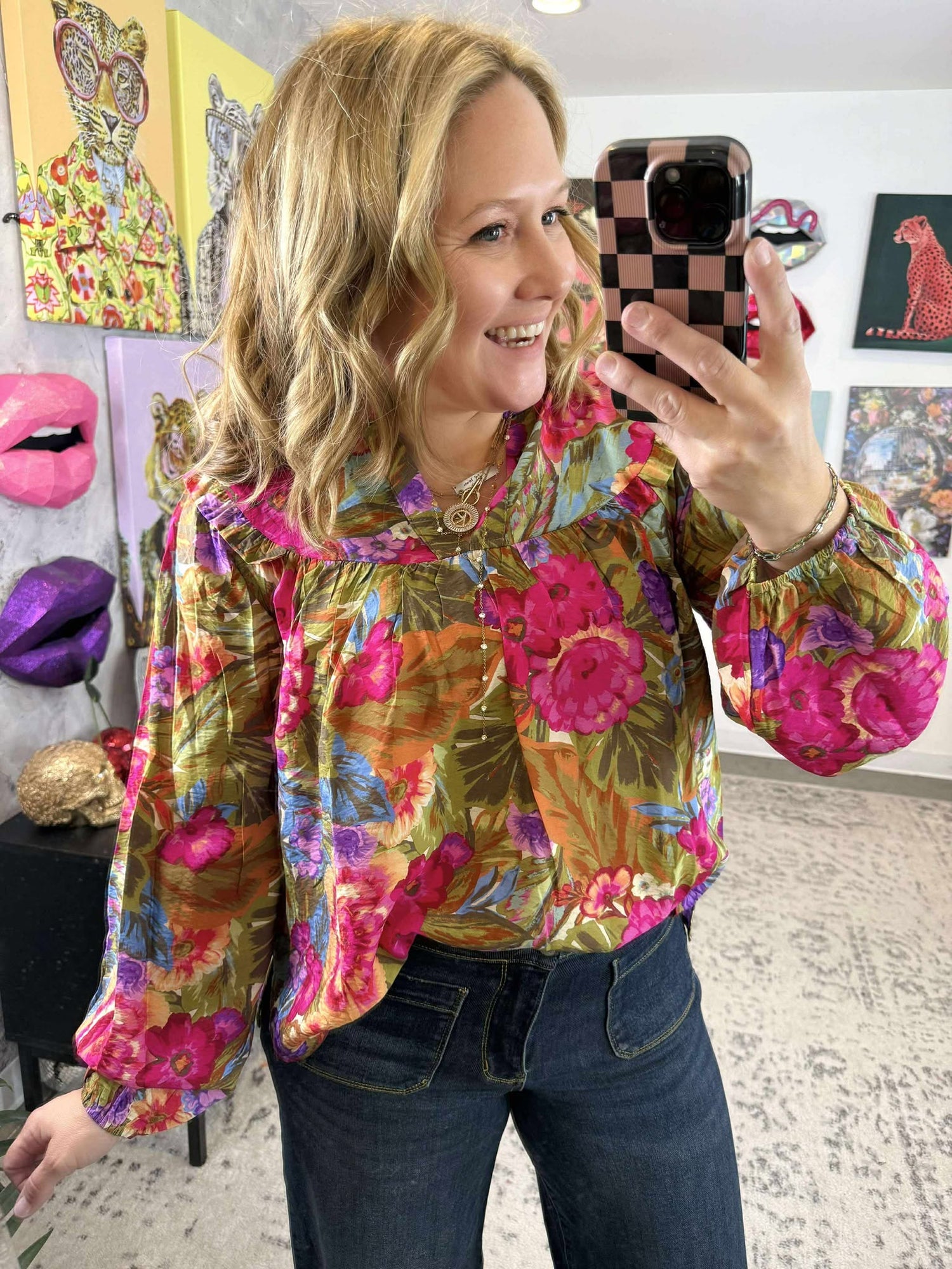 Wildflower Drift Blouse {S-3X}