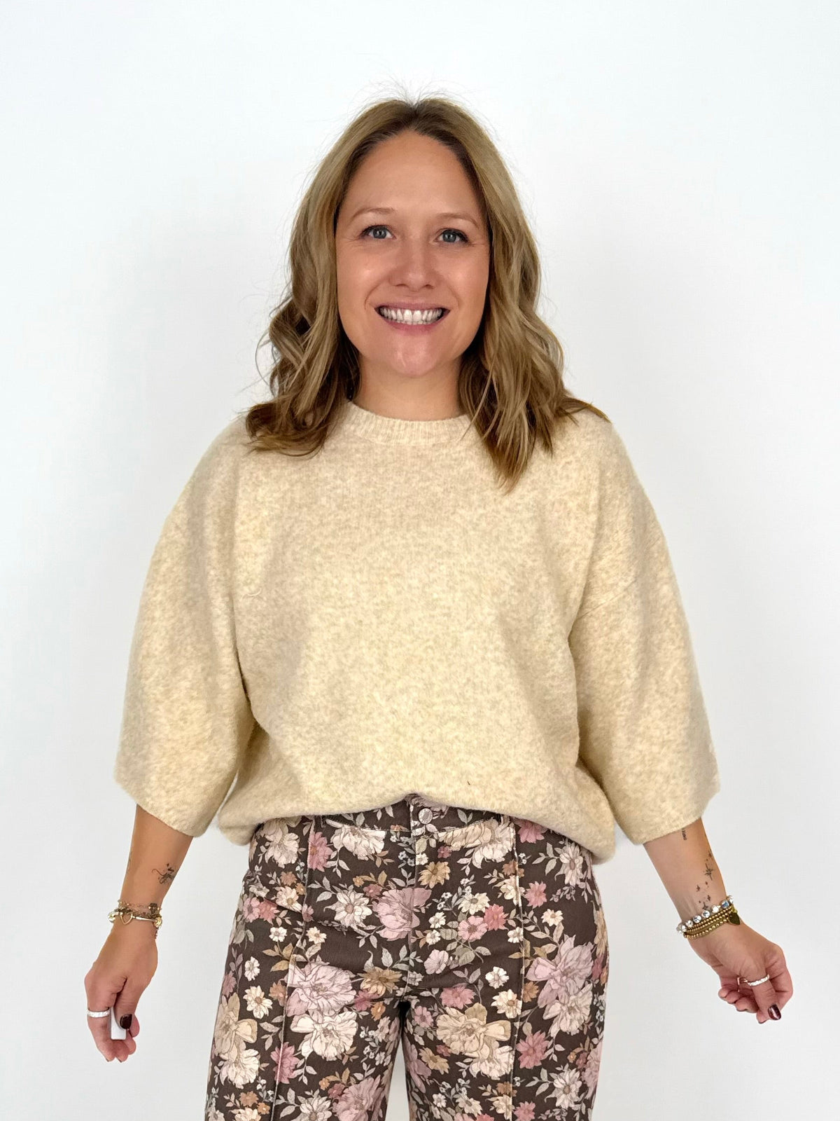 Cozy Luxe Sweater Top - Oatmeal {S-L}