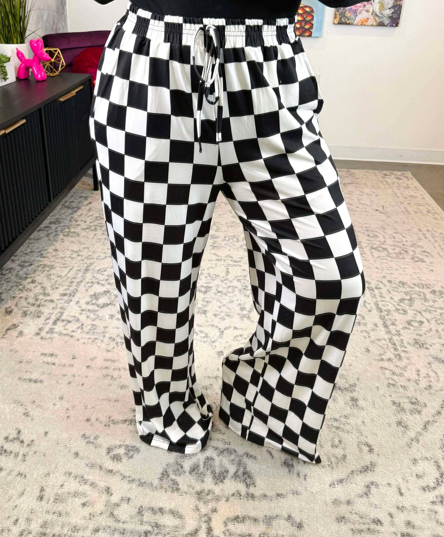 Blakeley Checker Pop Pants {XS-2X}