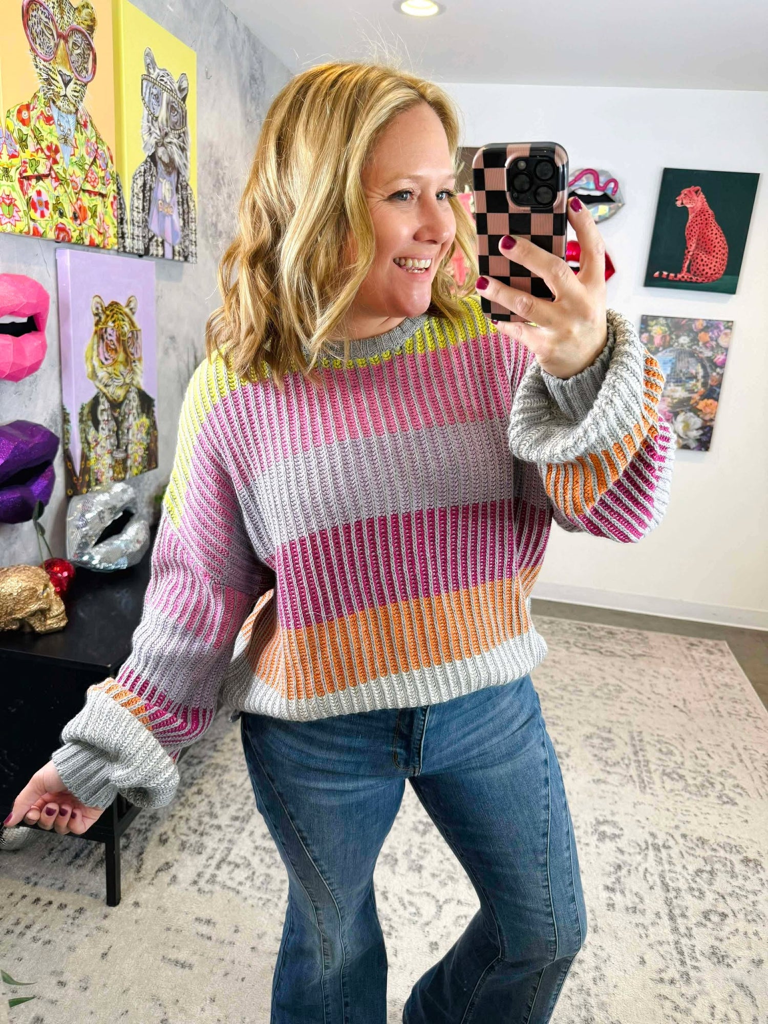 Palette Play Sweater in Magenta {S-L}