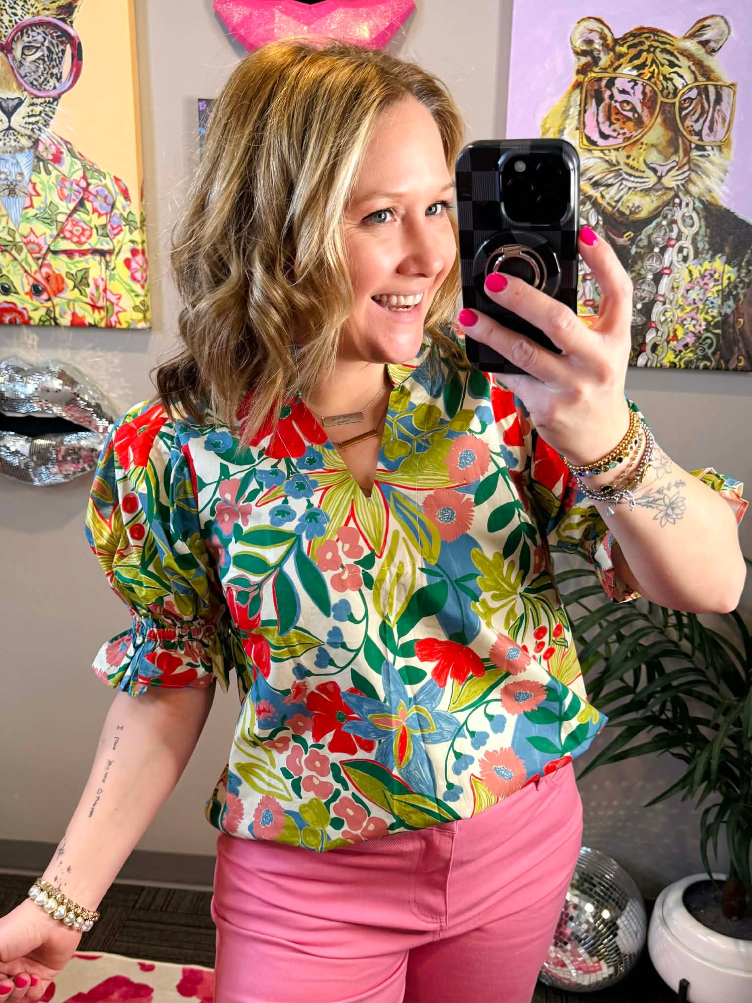 Garden Grace Blouse {S-2X}