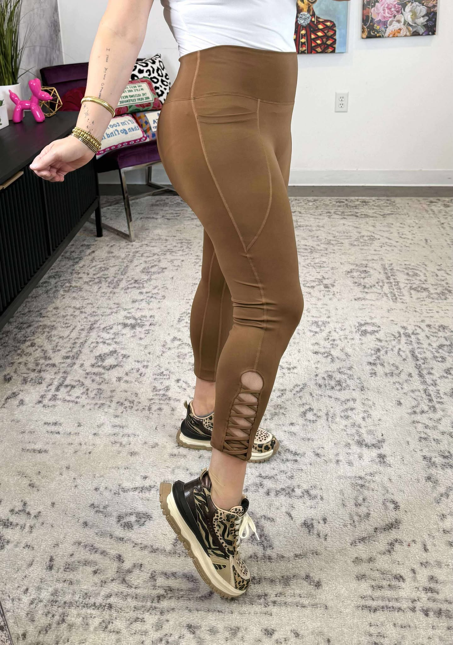 Blakeley Signature Leggings in Brown {XS-3X}