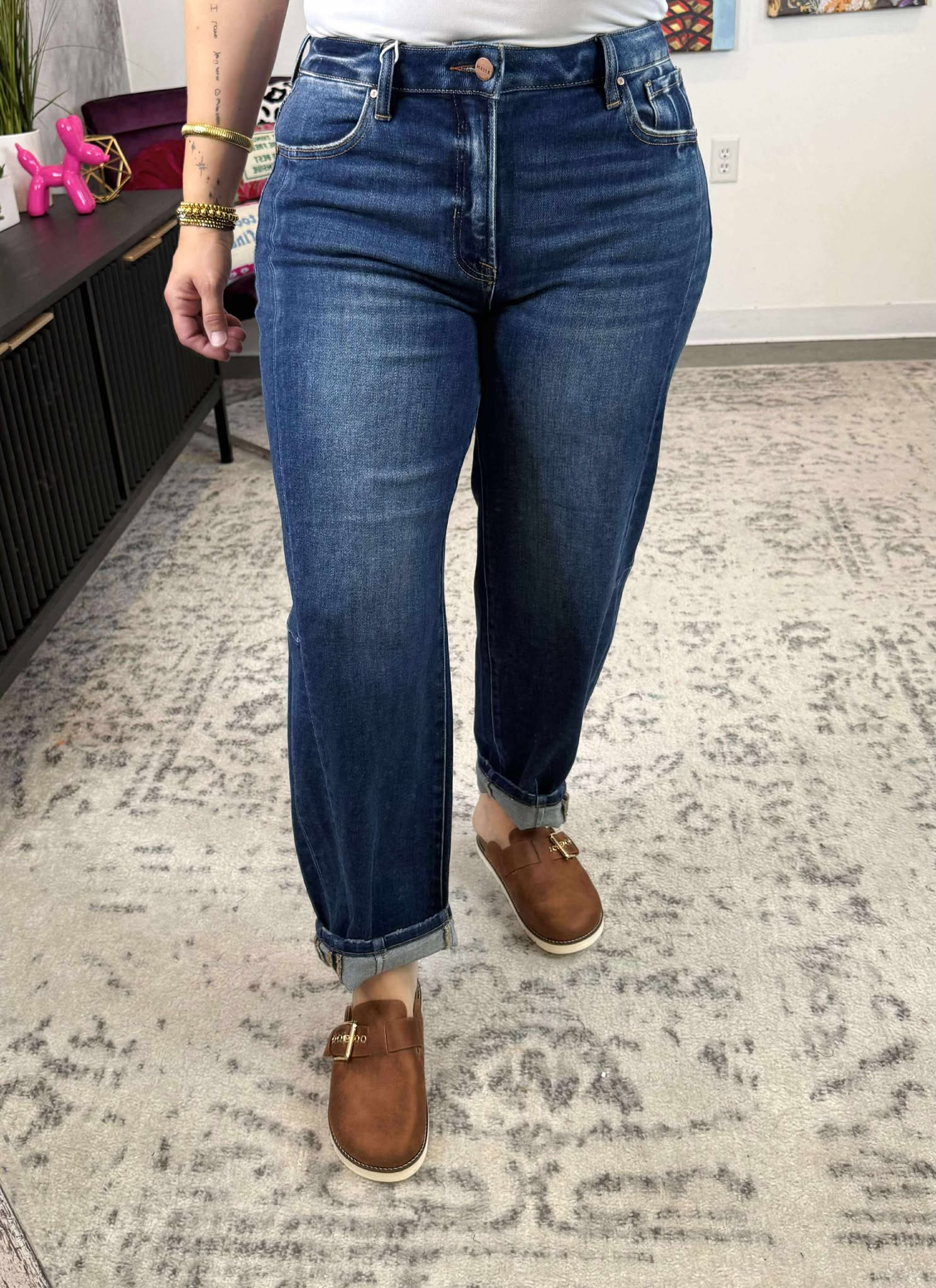 Risen City Curve Barrel Jeans {1-3X}