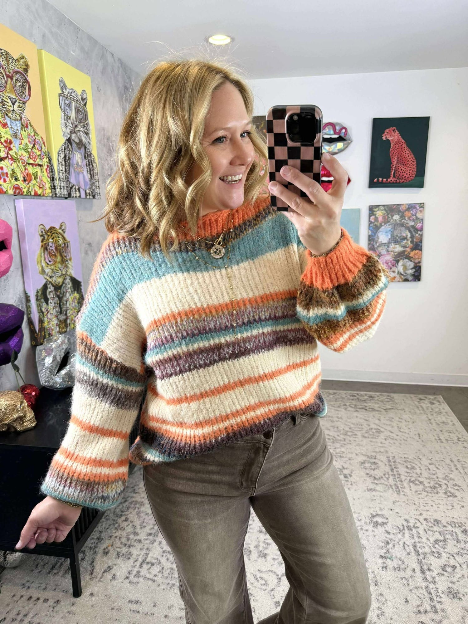 Linear Comfort Sweater {SM-2X3X}
