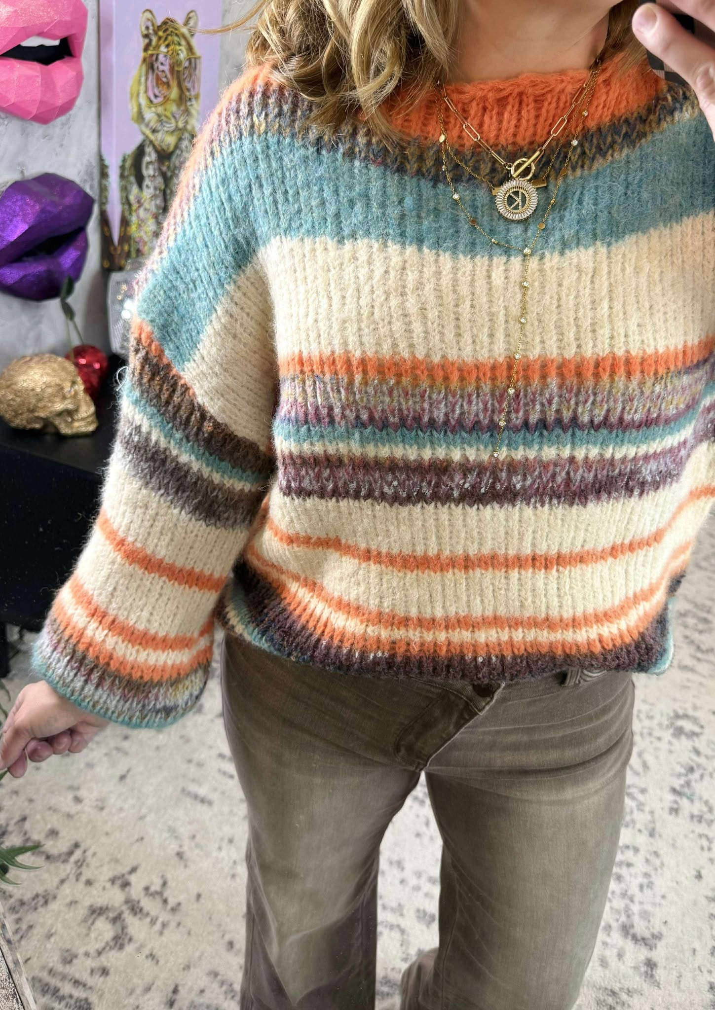 Linear Comfort Sweater {SM-2X3X}