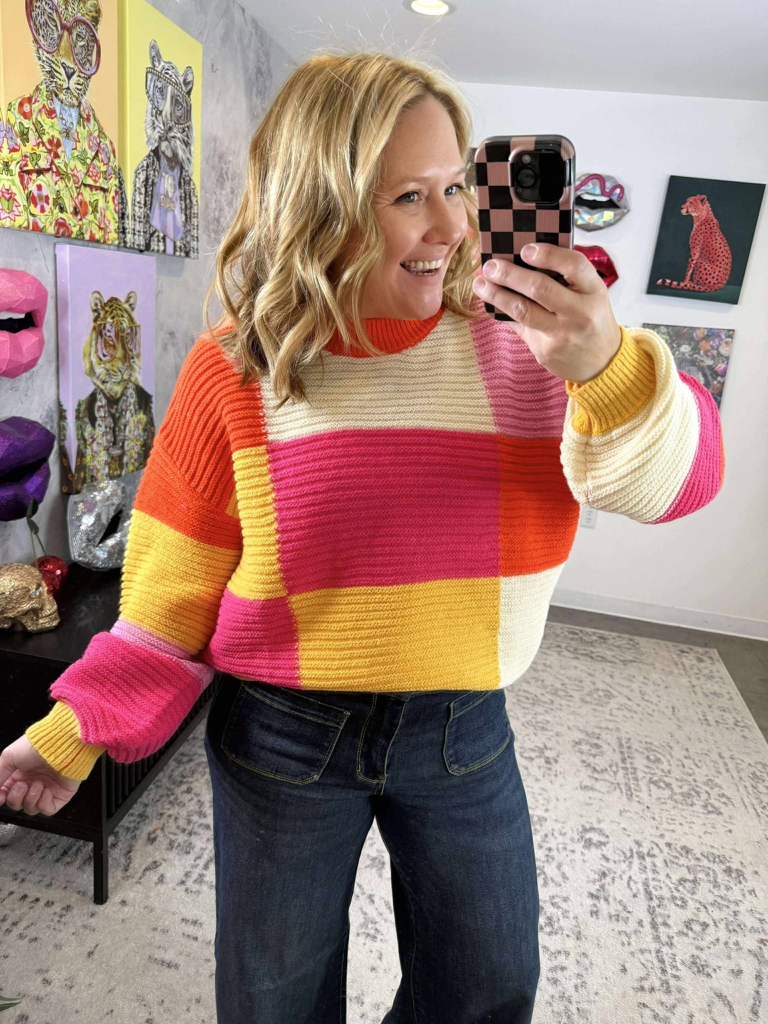 Color Ridge Sweater {S-XL}