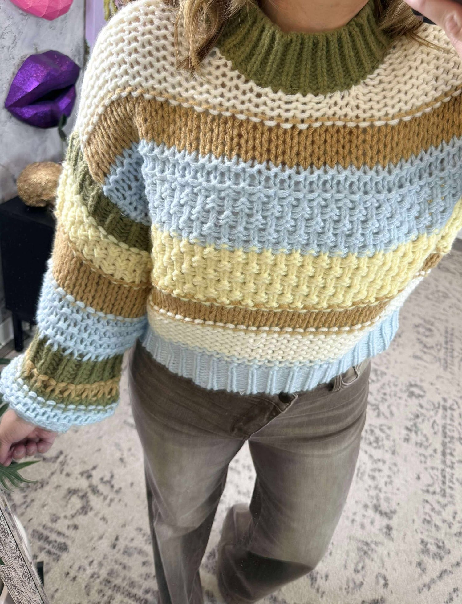 Striped Story Sweater {S-XL}