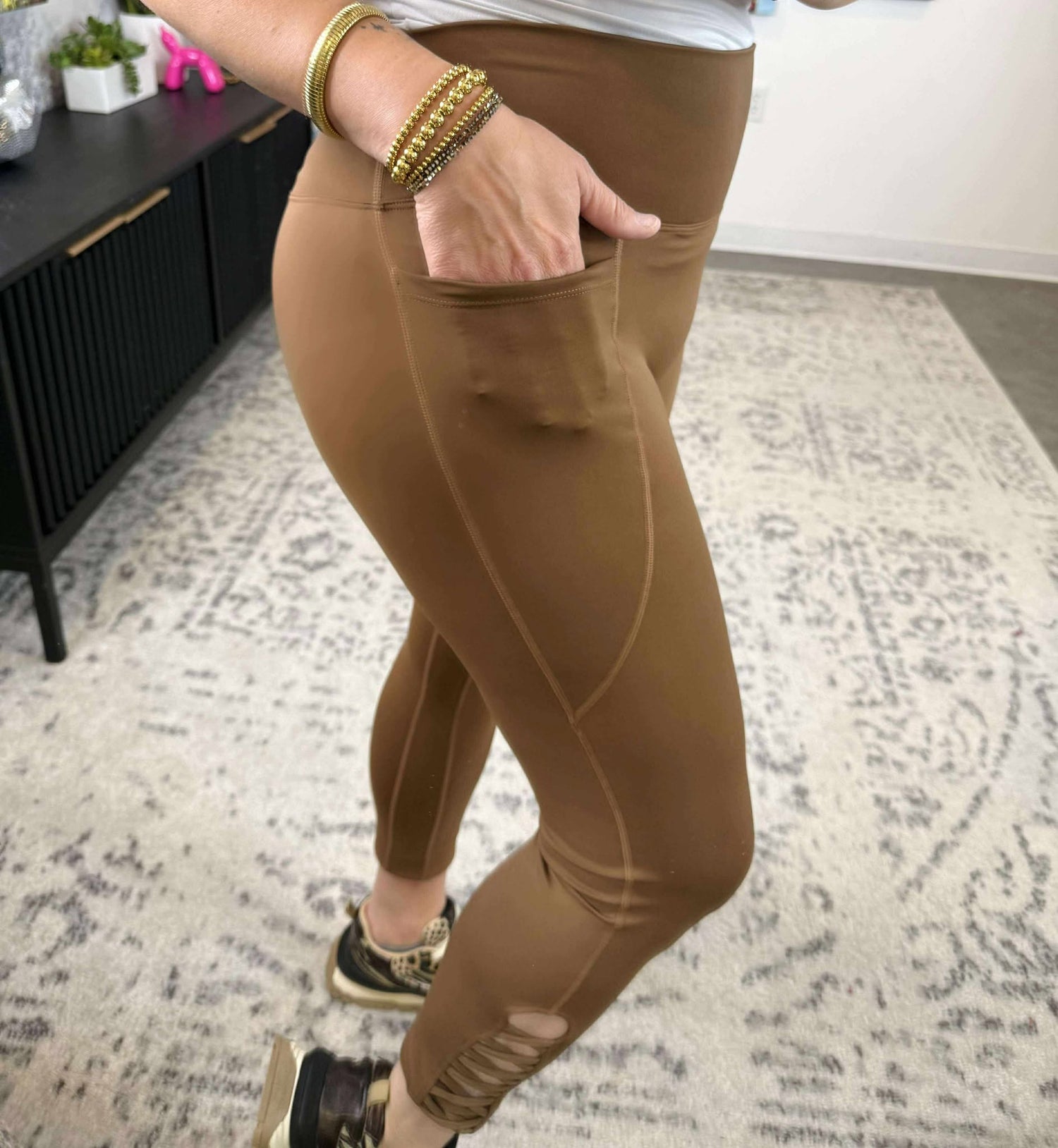 Blakeley Signature Leggings in Brown {XS-3X}