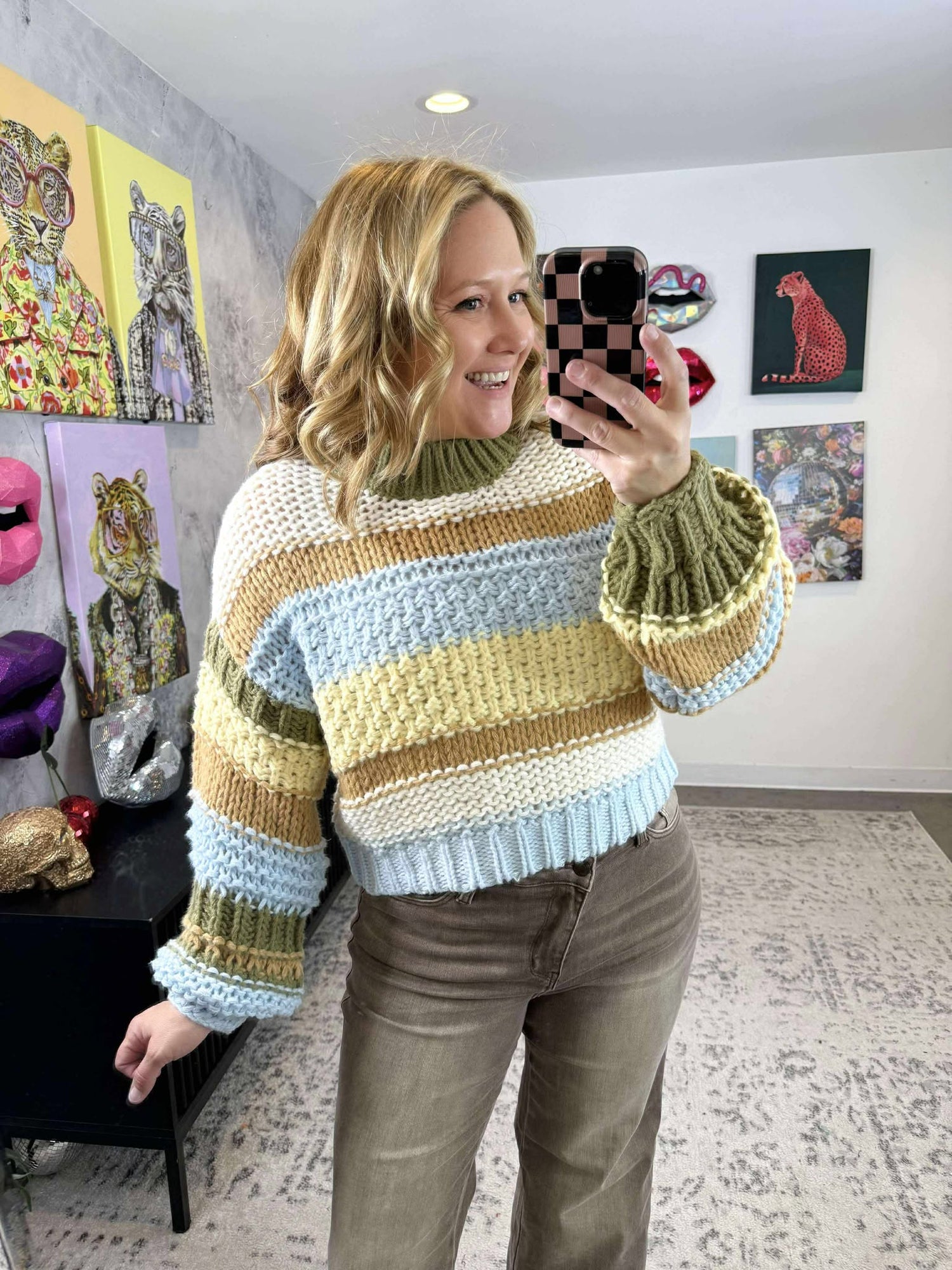 Striped Story Sweater {S-XL}