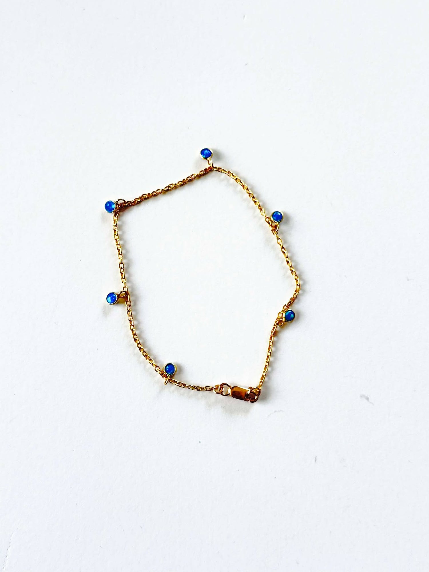 Delicate Blue Opal Bracelet