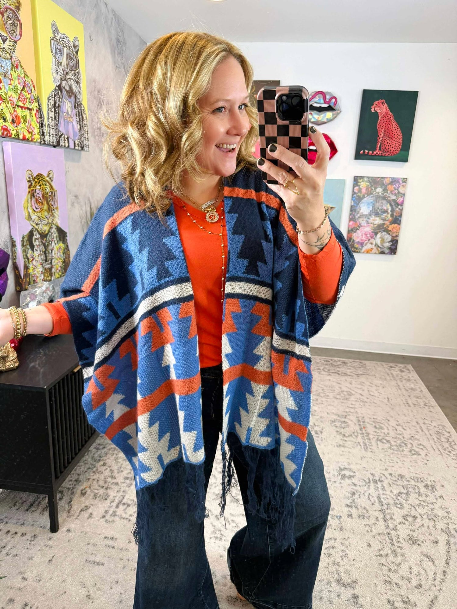 Echo Fringe Shawl {SM-ML}