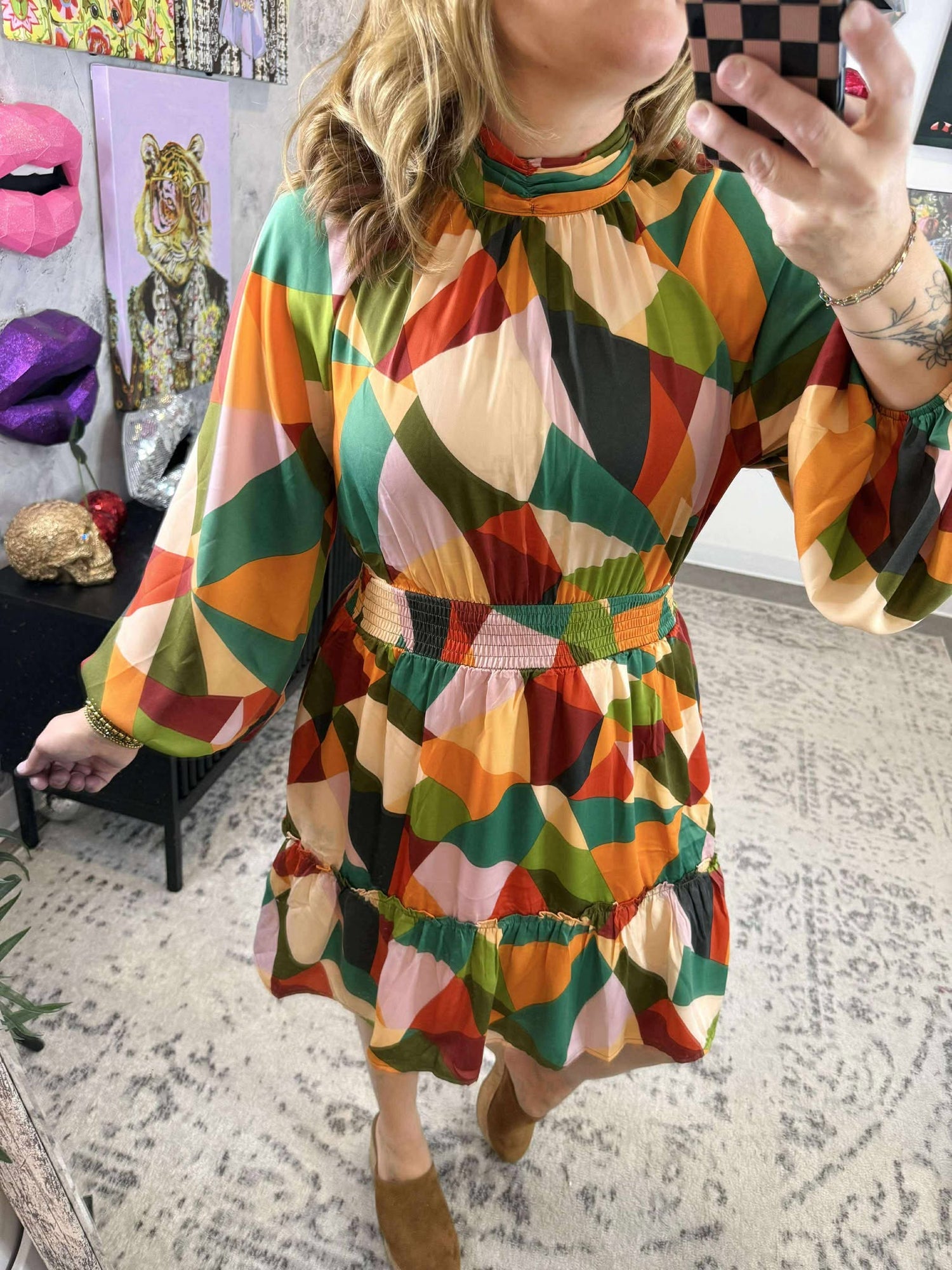 Geo Glam Dress {S-L}