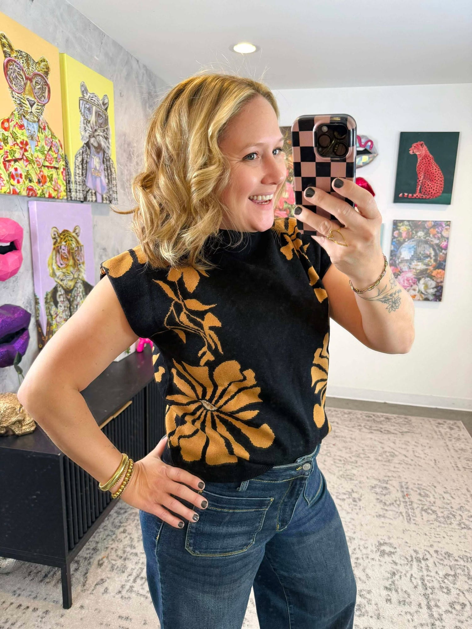 High Bloom Sweater Top {S-2X}