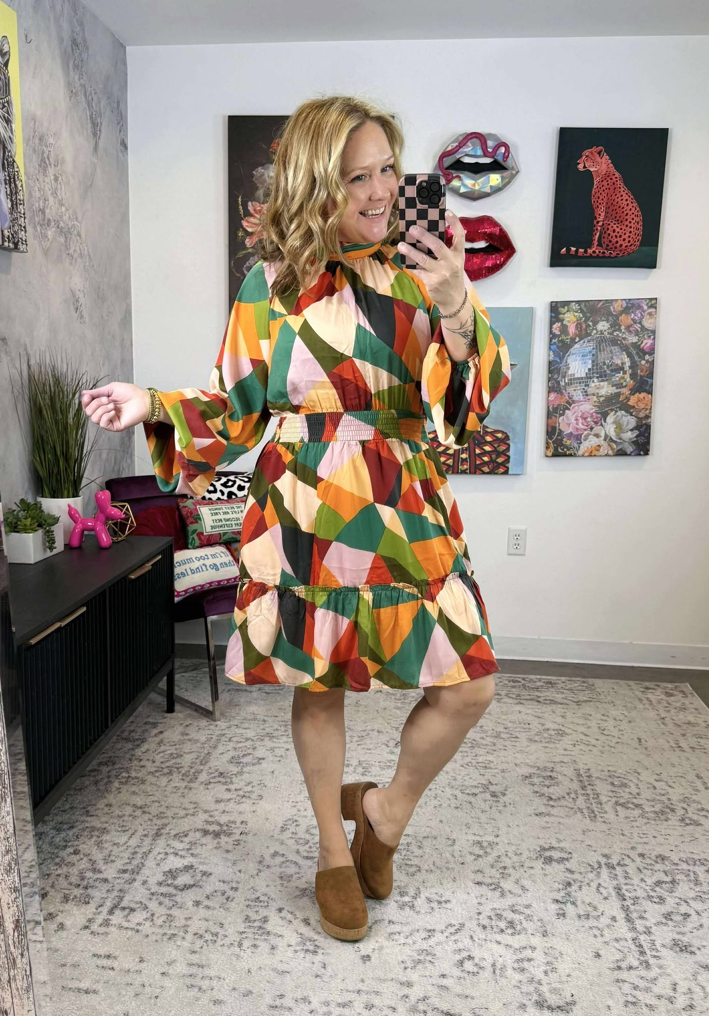 Geo Glam Dress {S-L}