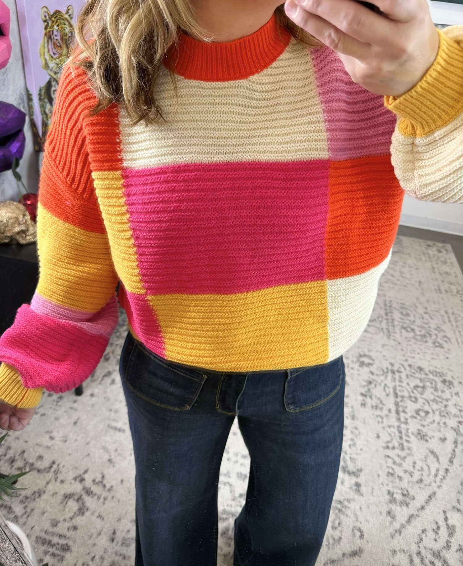 Color Ridge Sweater {S-XL}