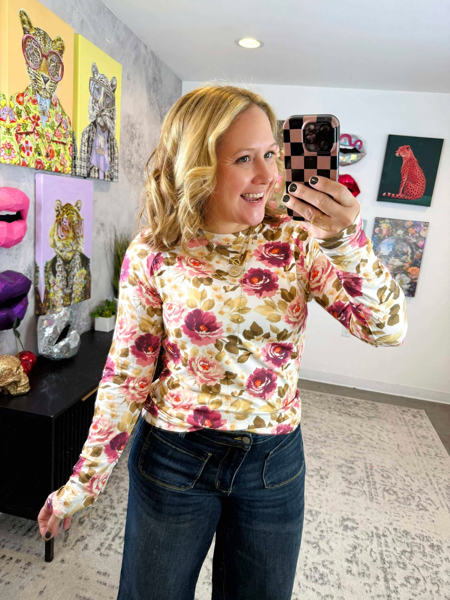 MM Blair Long Sleeve Top - Autumn Blossom {S-3X}