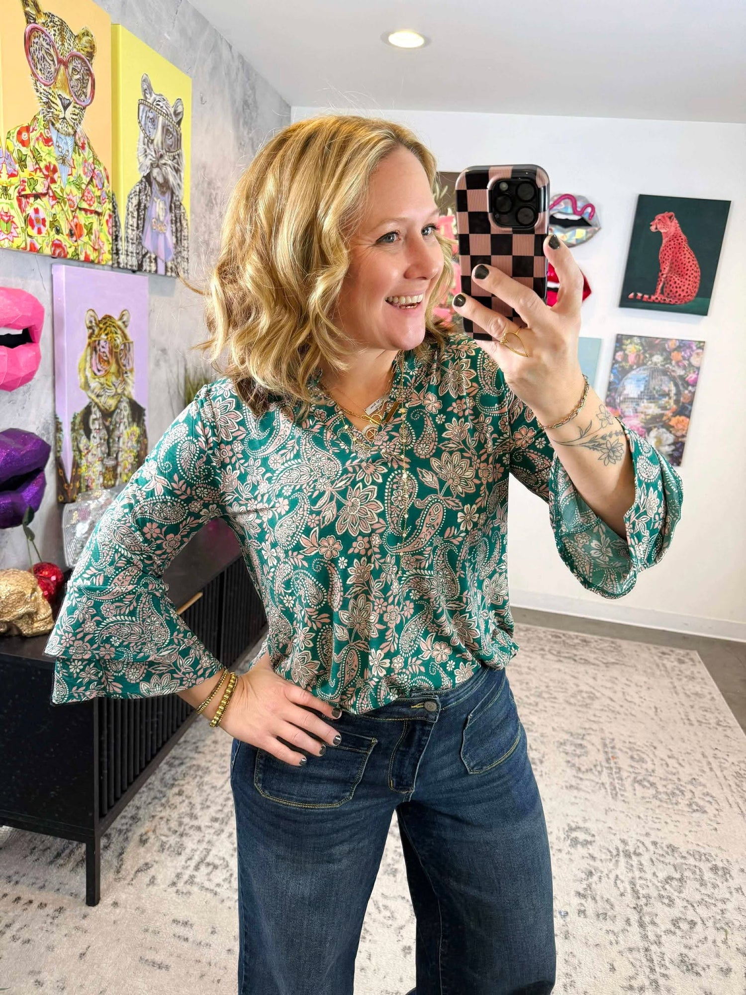 Gilded Grace Top {S-3X}