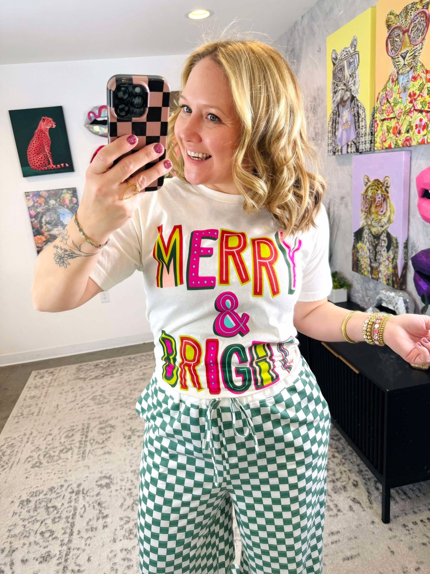 Colorful Merry & Bright Graphic Tee {S-3X}