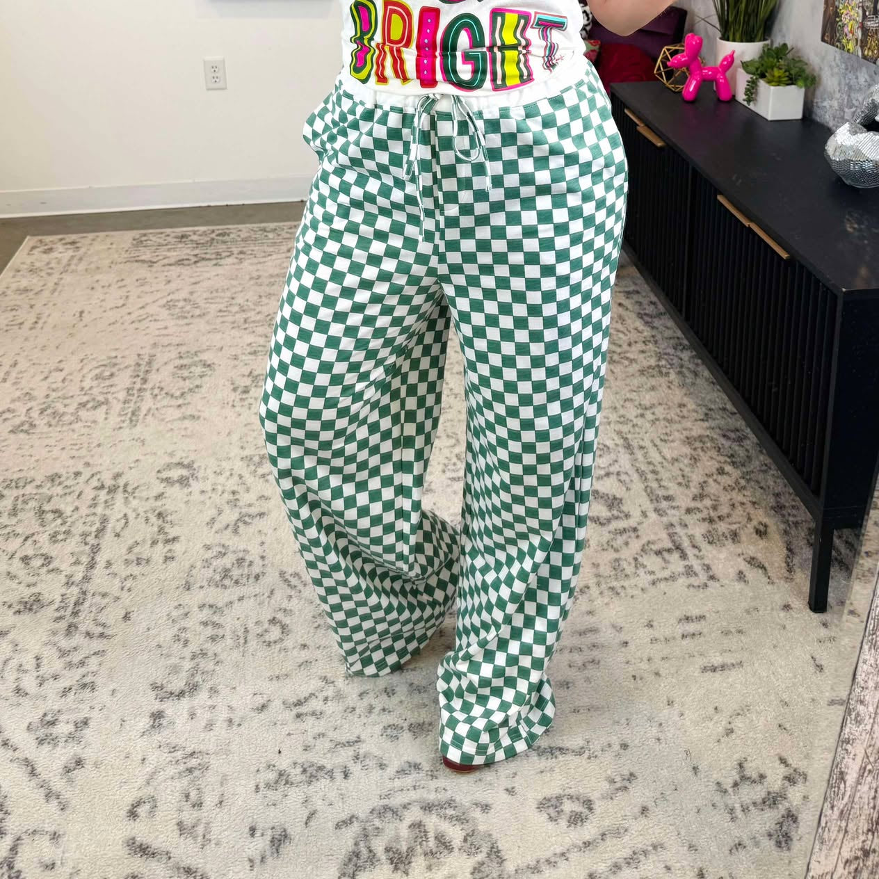 Greenlight Grid Pants {S-XL}