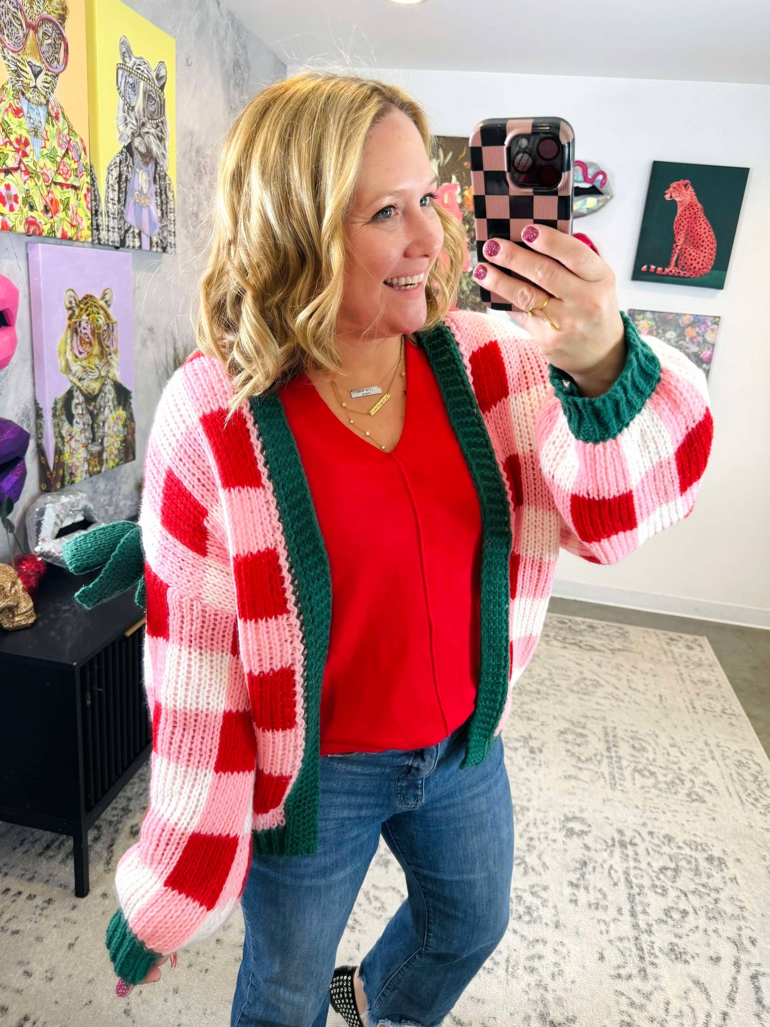 Wrapped in Cheer Cardigan {S-3X}