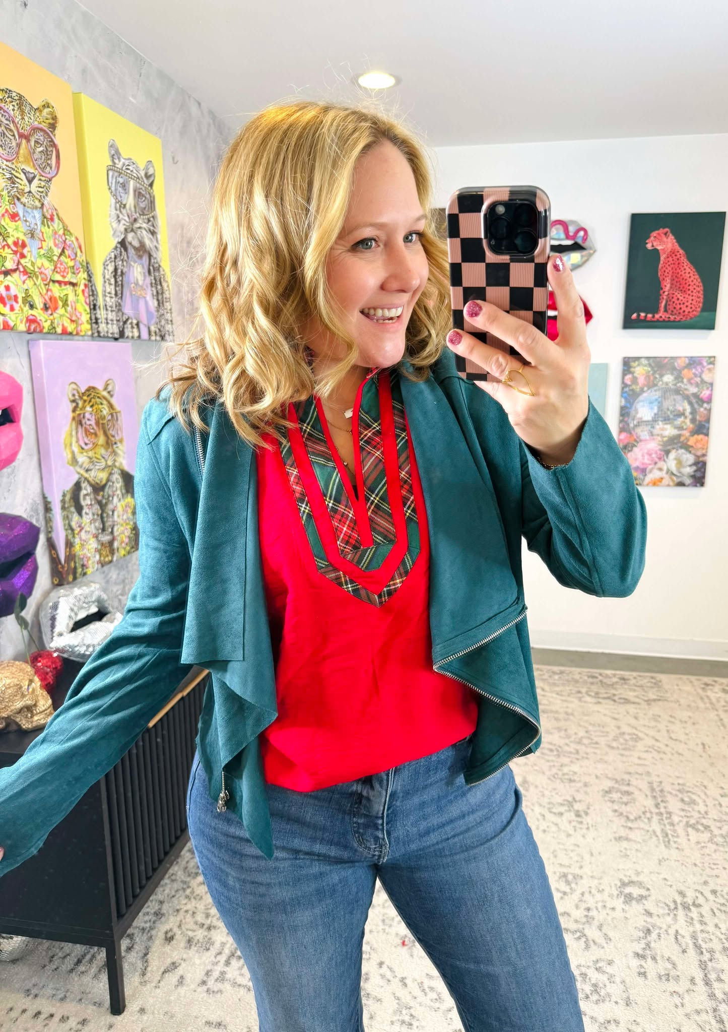 Good Vibes Good Life Moto Jacket in Jade {S-L}