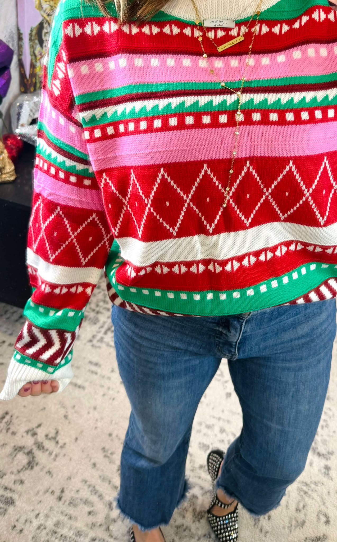 Alpine Charm Sweater {S-XL}