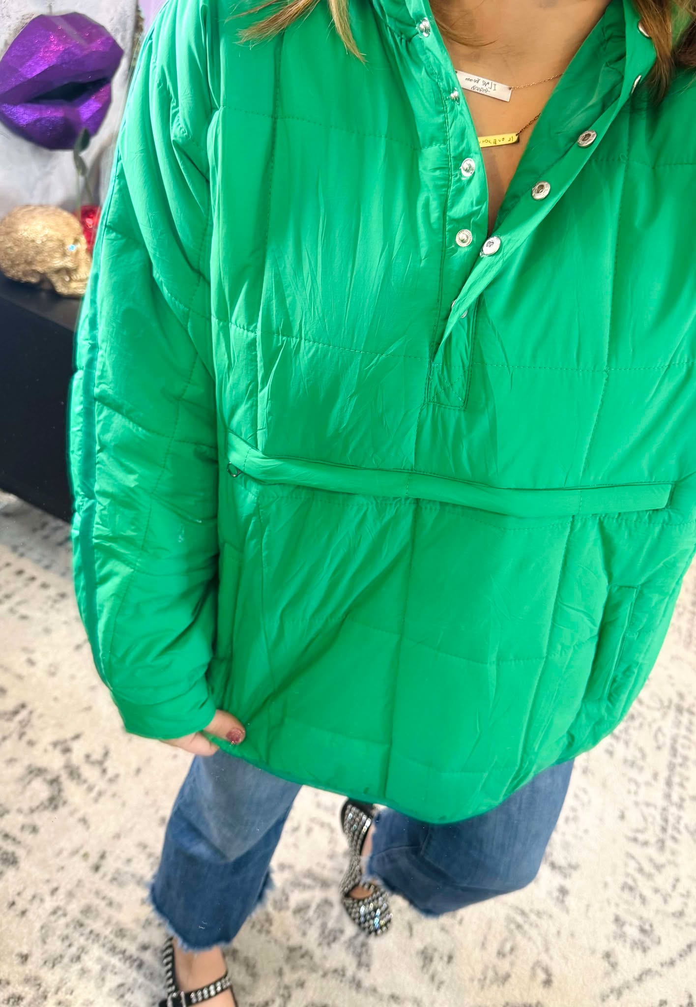 Blakeley Peyton Puffer Jacket - Green {XS-3X}