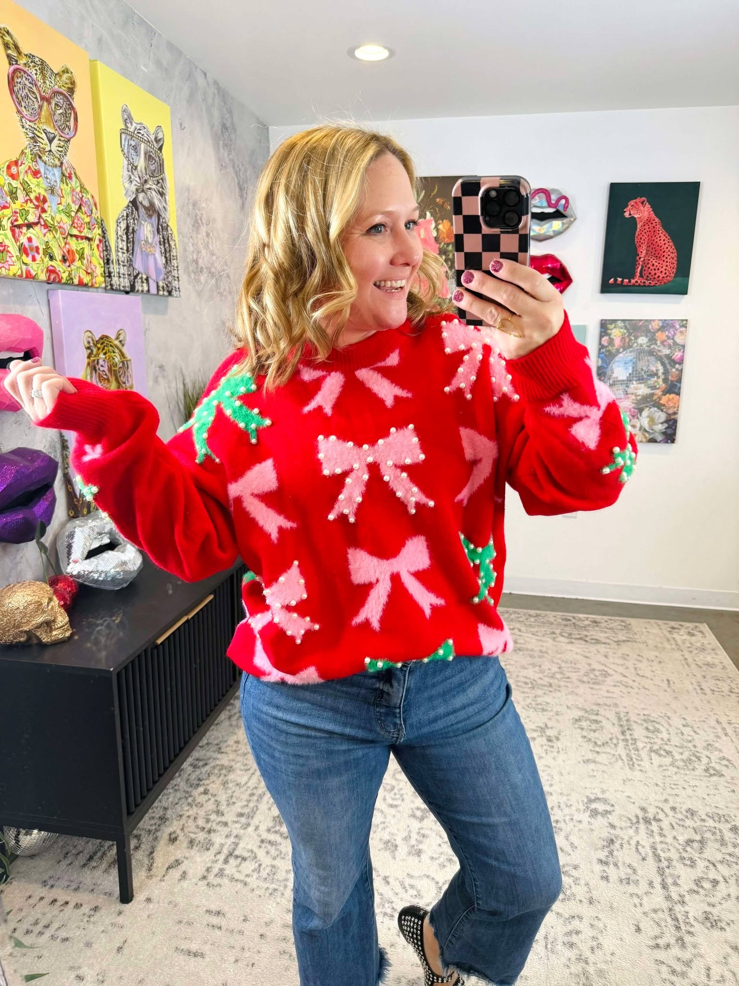 Bowtied Beauty Sweater {S-L}